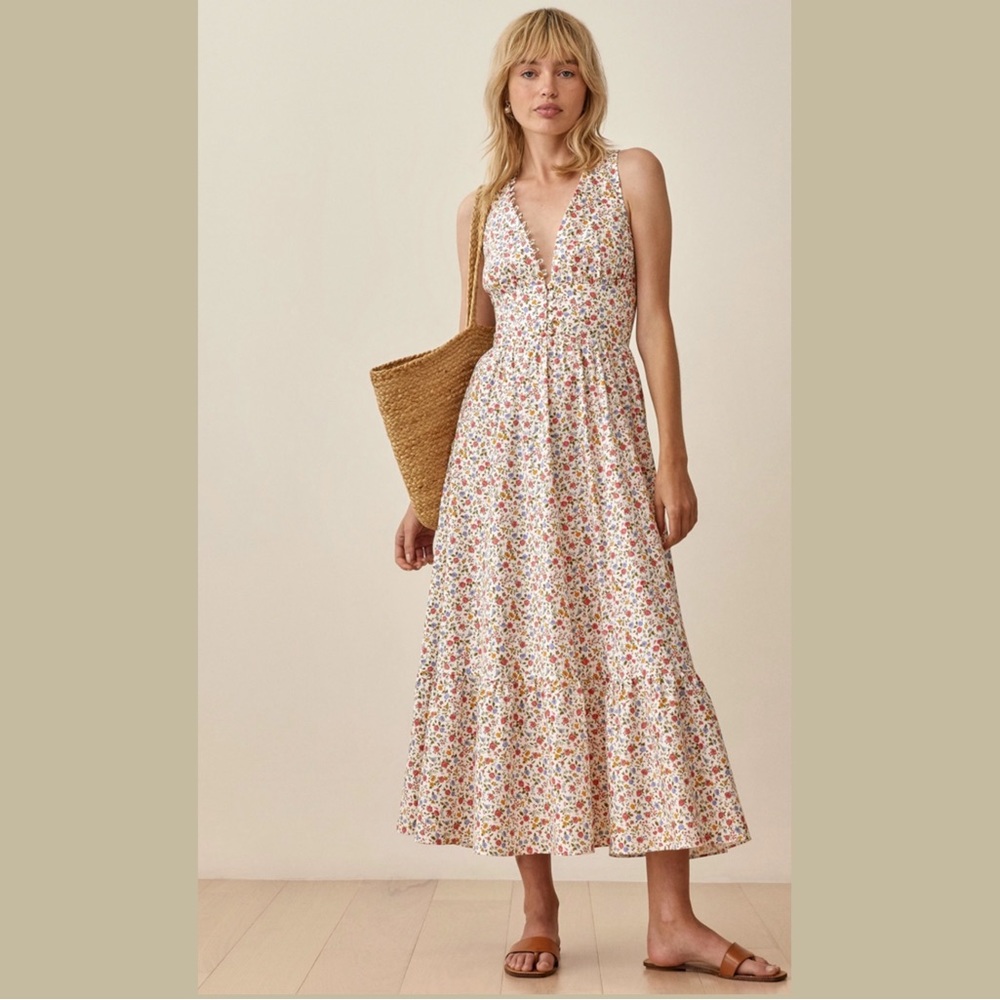 NWT! Reformation Jovi Maxi Dress in Ronan Floral, Size 8